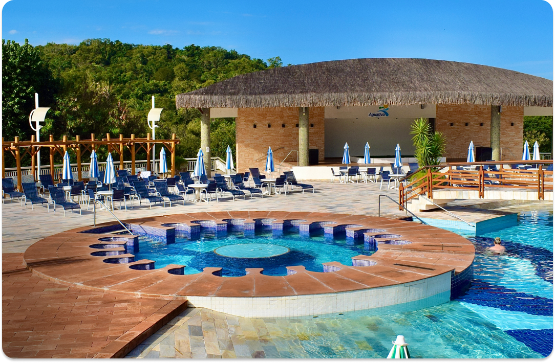 Complexo aquático do Aguativa Golf Resort